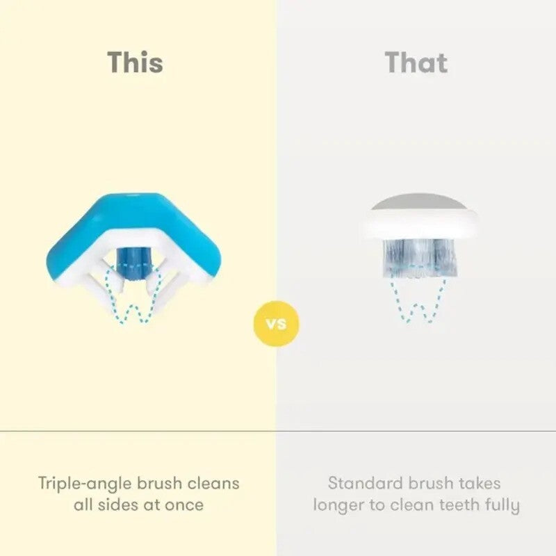 Fridababy Triple-Angel Toothhugger Toothbrush Blue (2yrs-Plus)