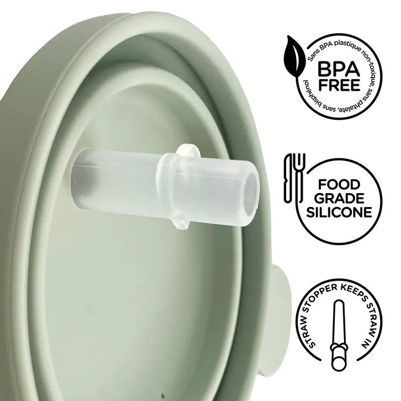 Glitter & Spice Grow With Me Silicone Cup Snack Set Marble