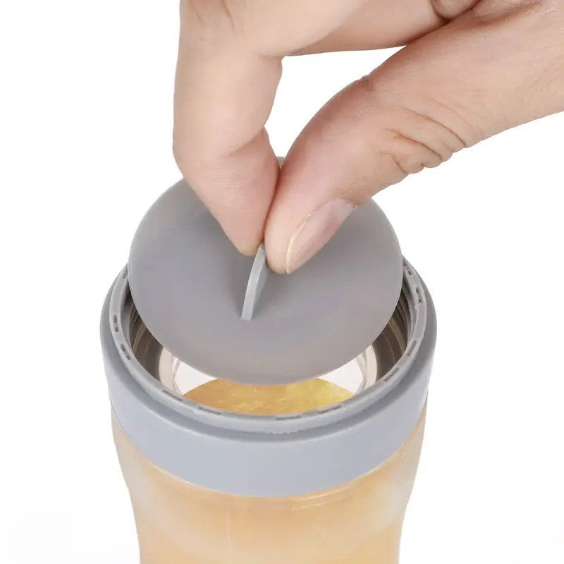 Haakaa Silicone Baby Food Dispensing Spoon Peach
