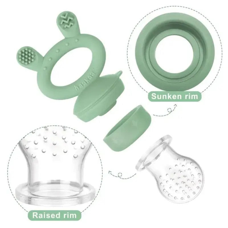 Haakaa Freeze-N-Feed Mini Combo Pea Green Feeder