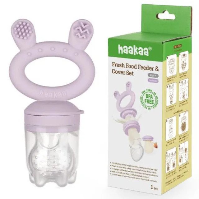 Haakaa – Fresh Food Feeder & Cover Set - Lavender