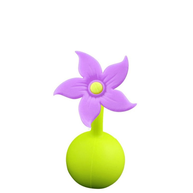 Haakaa Silicone Breast Pump Flower Stopper Purple