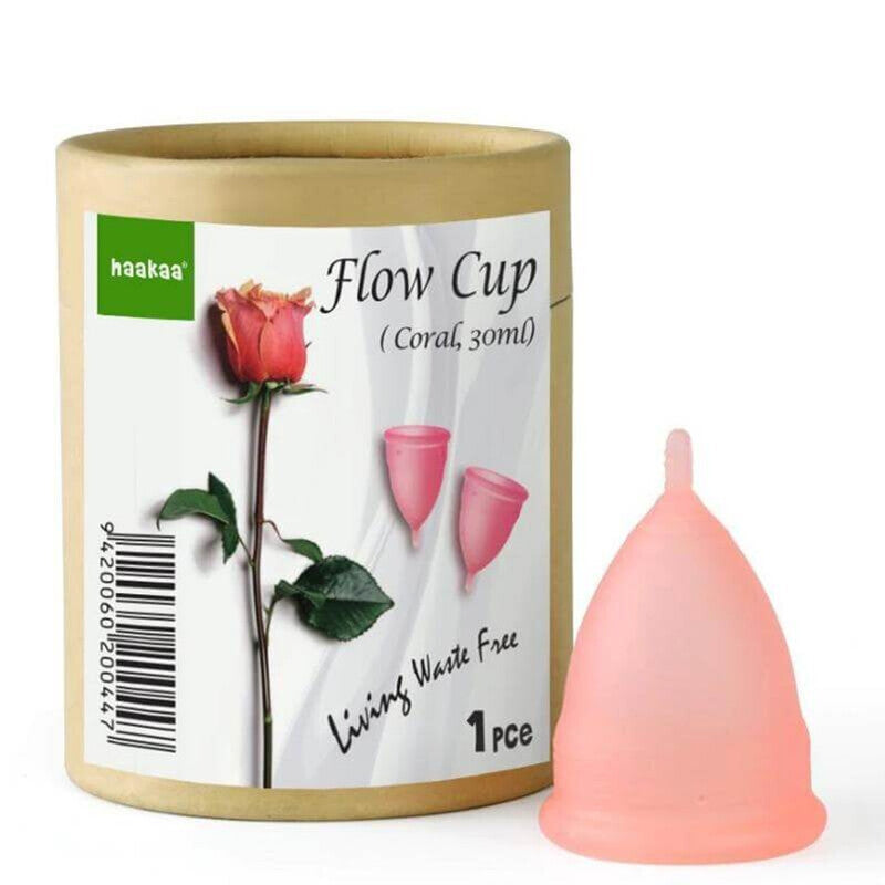 Haakaa Silicone Flow Cup (Menstrual Cup) 30ml Coral