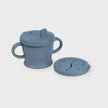 Haakaa Silicone Sip N Snack Cup Bluestone