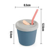 Haakaa Silicone Sippy Straw Cup Bluestone