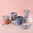 Haakaa Silicone Sippy Straw Cup Bluestone