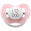 Littlemico Soother-Pacifier: I LOVE DAD - Pink