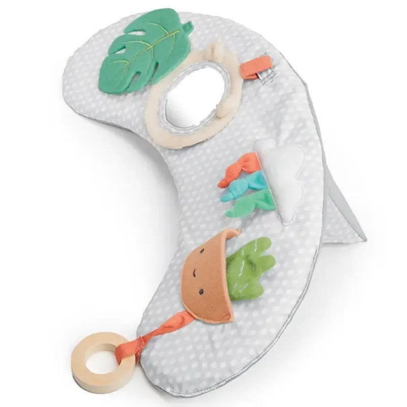 Ingenuity 4-In-1 Sit Up & Prop Activity Play Mat With Toys Nate The Bear (0m-Plus)