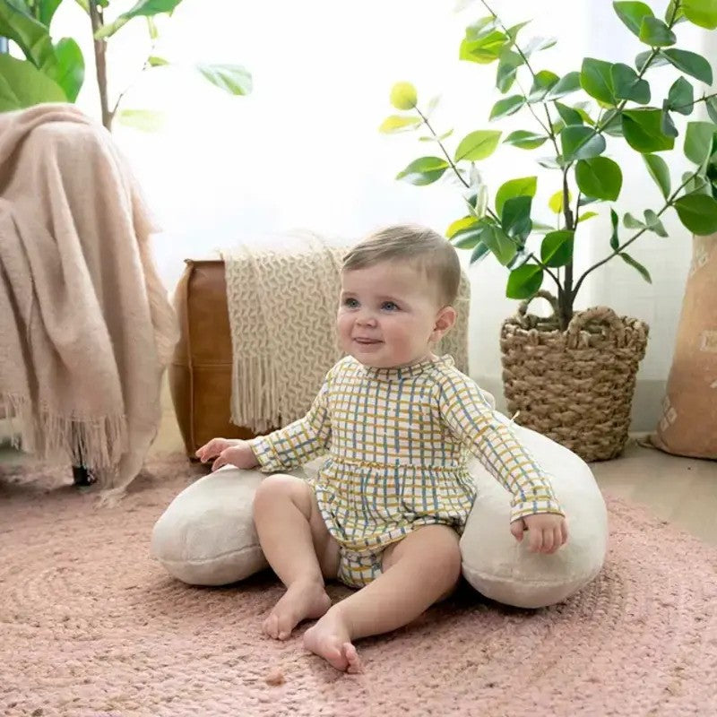 Ingenuity 4-In-1 Sit Up & Prop Activity Play Mat With Toys Nate The Bear (0m-Plus)