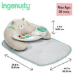Ingenuity 4-In-1 Sit Up & Prop Activity Play Mat With Toys Nate The Bear (0m-Plus)