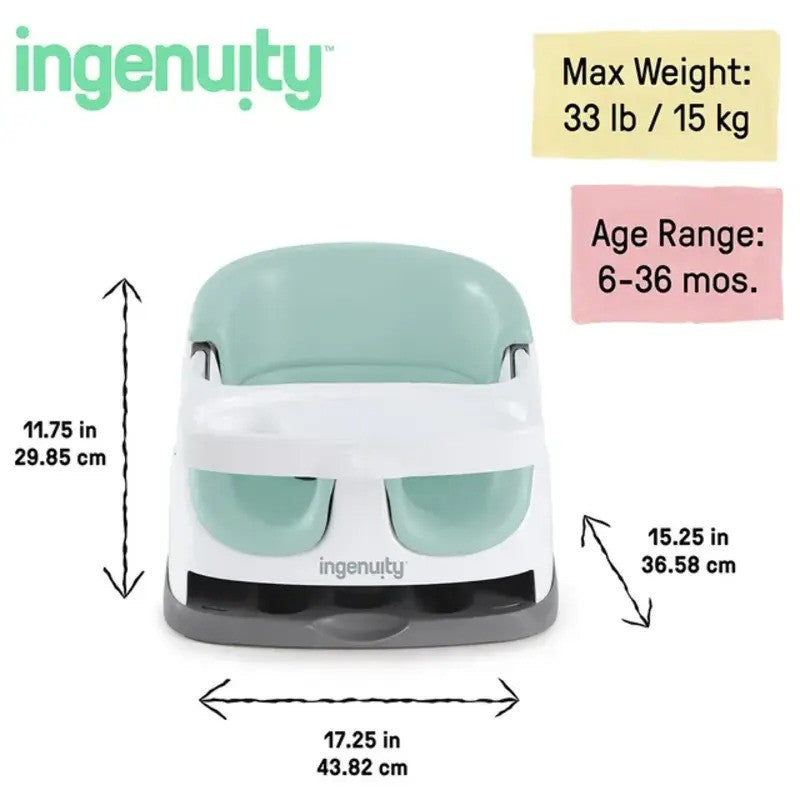 Ingenuity Baby Base 2-in-1 Booster Seat Mist (6-36m)