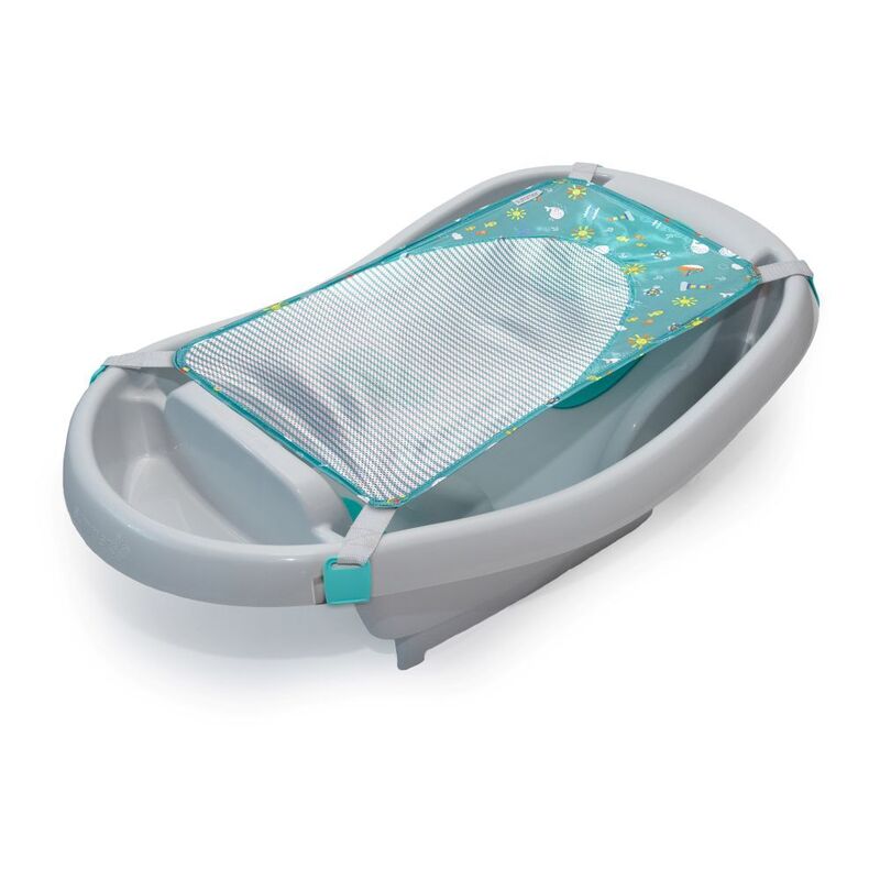 Ingenuity Comfy Clean Deluxe Newborn To Toddler Tub Grey