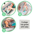 Ingenuity Comfy Clean Deluxe Newborn To Toddler Tub Grey