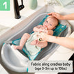 Ingenuity Comfy Clean Deluxe Newborn To Toddler Tub Grey
