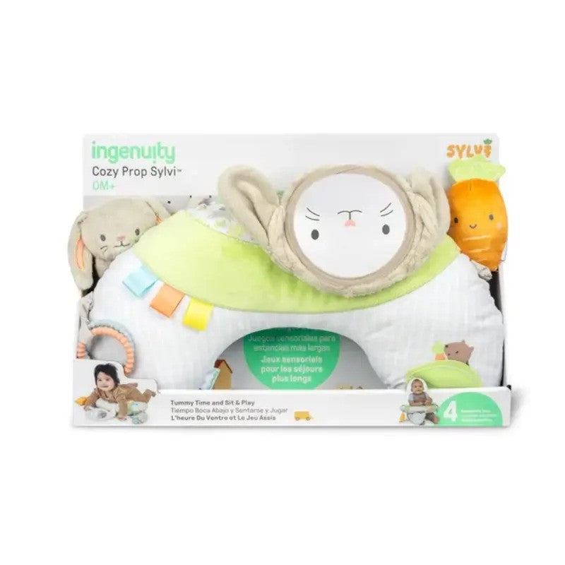 Ingenuity Cozy Prop Sylvi Tummy Time Activity Pillow
