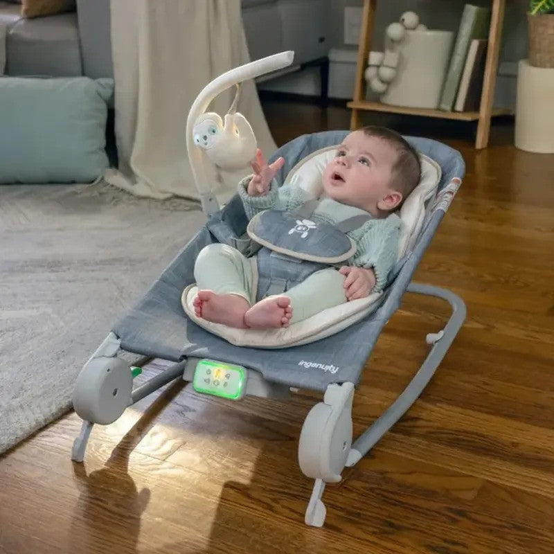Ingenuity Happy Belly Rock to Bounce Massage Seat parker (0-6M)