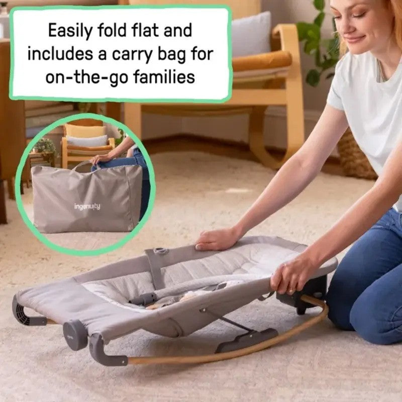 Ingenuity Keep InMotion Automatic Baby Rocking Seat Soulful Skies (0-6m)