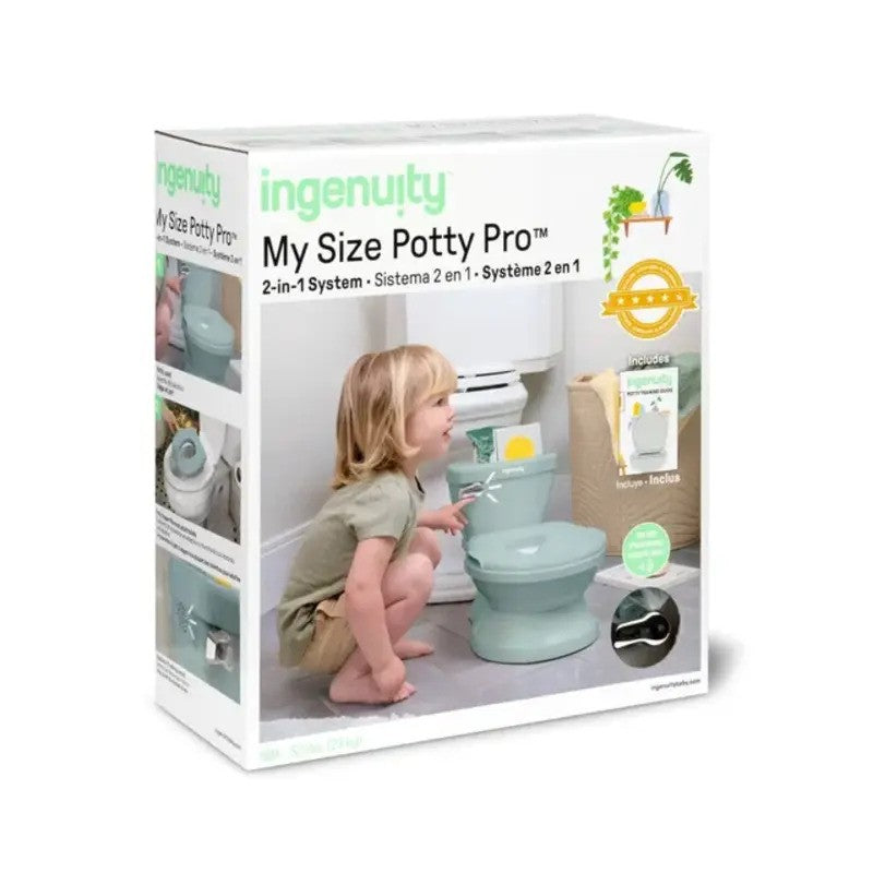 Ingenuity My Size Potty Training System Pro 2-in-1 Green (18m-5yrs)