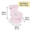 Ingenuity My Size Potty Training System Pro 2-in-1 Pink (18m-5yrs)