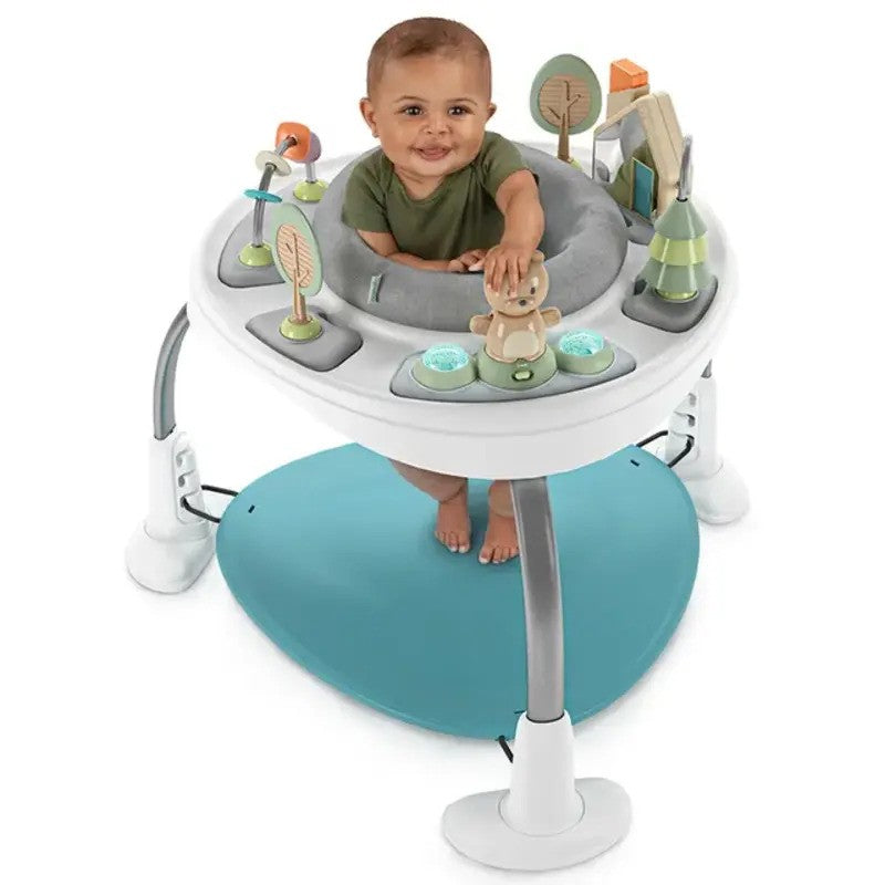 Ingenuity Spring & Sprout 2-in-1 Baby Activity Center Jumper First Forest (6-24m)