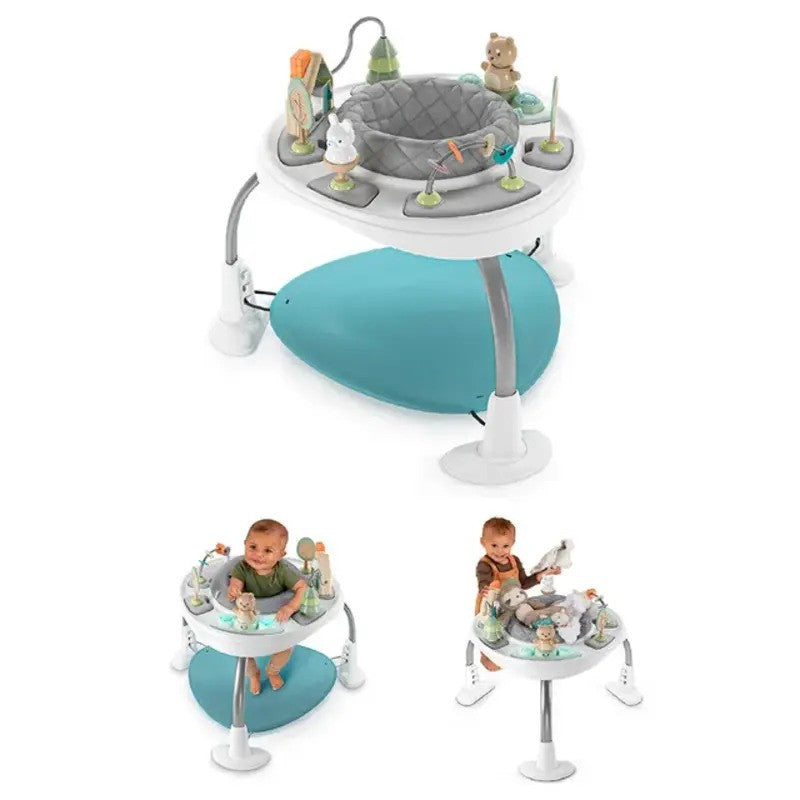 Ingenuity Spring & Sprout 2-in-1 Baby Activity Center Jumper First Forest (6-24m)