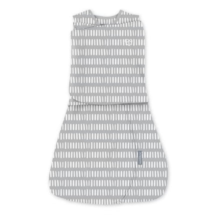 Ingenuity Swaddleme Arms Free Conv. Swaddle 1.0Tog Dashed Lines (1pack 3-6m)