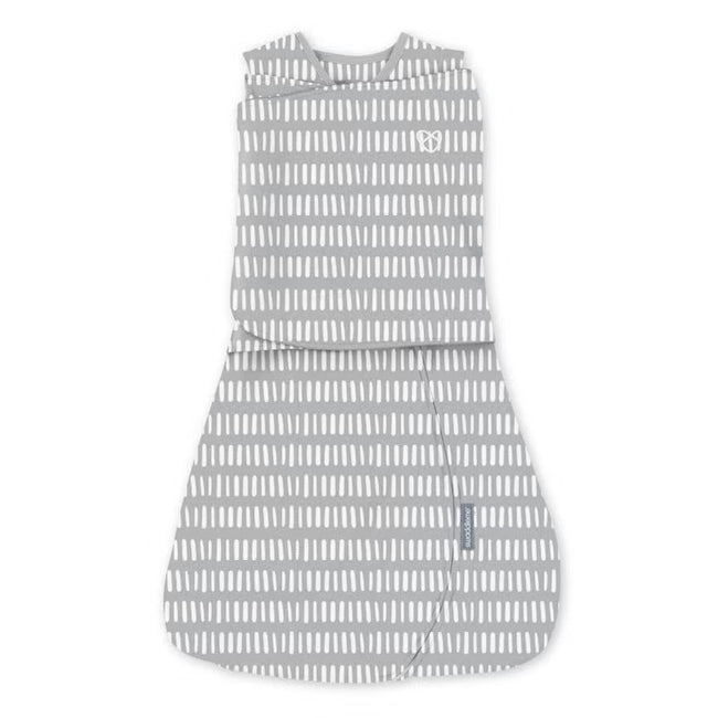 Ingenuity Swaddleme Arms Free Conv. Swaddle 1.0Tog Dashed Lines (1pack 3-6m)