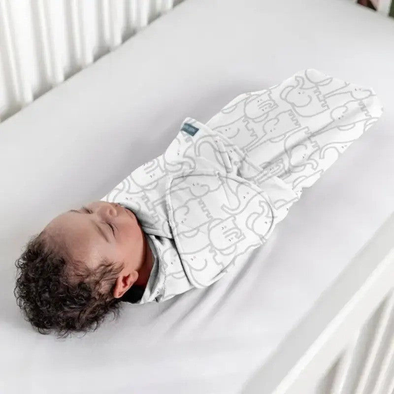 Ingenuity Swaddleme Monogram Coll.1.0Tog Elephant Dance (3pack-0-3m)