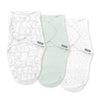 Ingenuity Swaddleme Monogram Coll.1.0Tog Elephant Dance (3pack-0-3m)