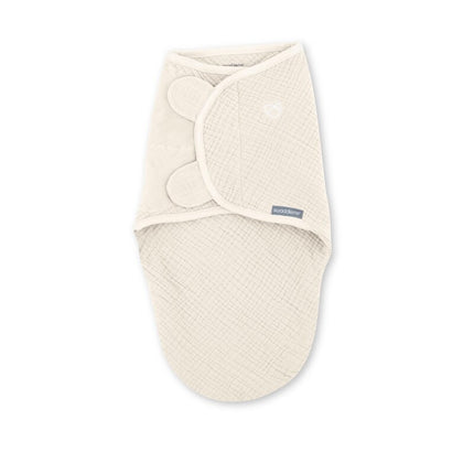 Ingenuity Swaddleme Muslin Original Swaddle 1.5Tog Cream (1pack-0-3m)