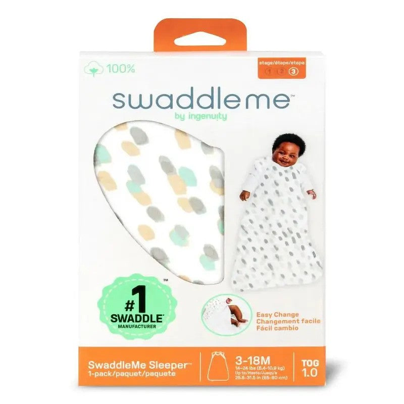 Ingenuity Swaddleme Night Sack Sleeper 1Pk Artist Dot