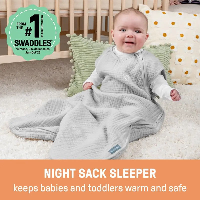 Ingenuity Swaddleme Night Sack Sleeper 2.5Tog Flock (1pack 3-18m)