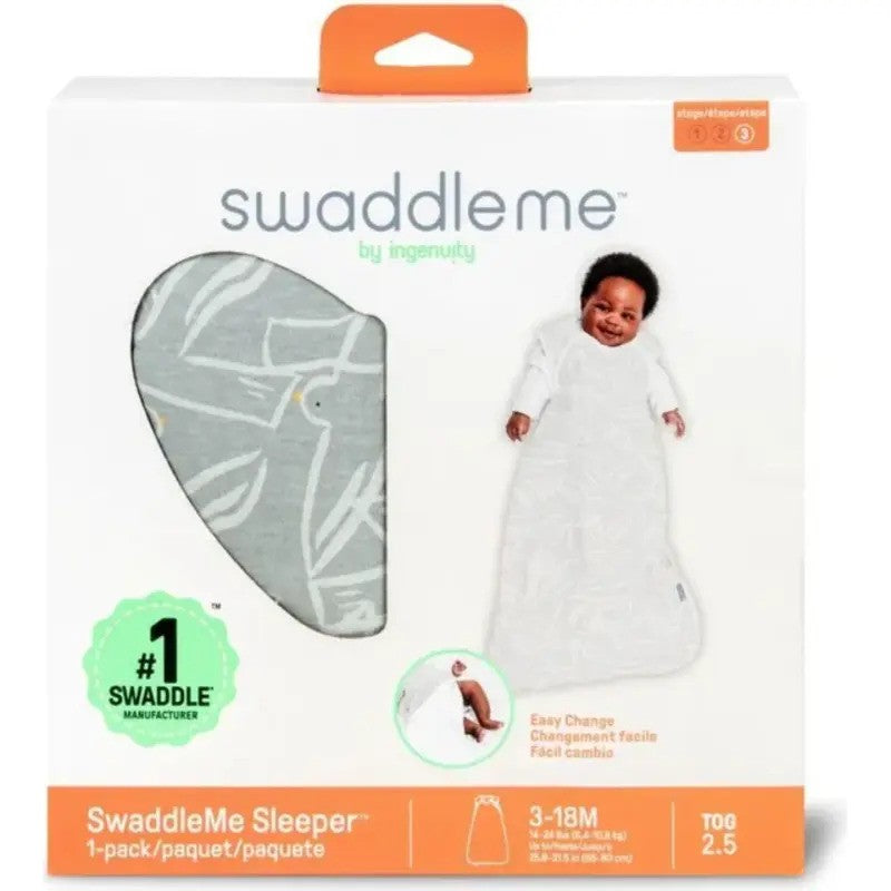 Ingenuity Swaddleme Night Sack Sleeper 2.5Tog Flock (1pack 3-18m)