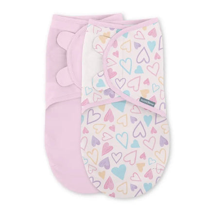 Ingenuity Swaddleme Original Swaddle 1.0Tog I Heart You (2pack-0-3m)