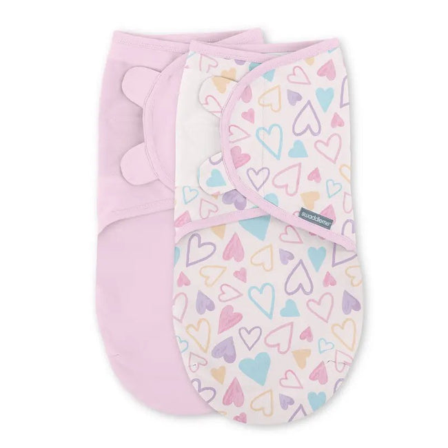 Ingenuity Swaddleme Original Swaddle 1.0Tog I Heart You (2pack-0-3m)