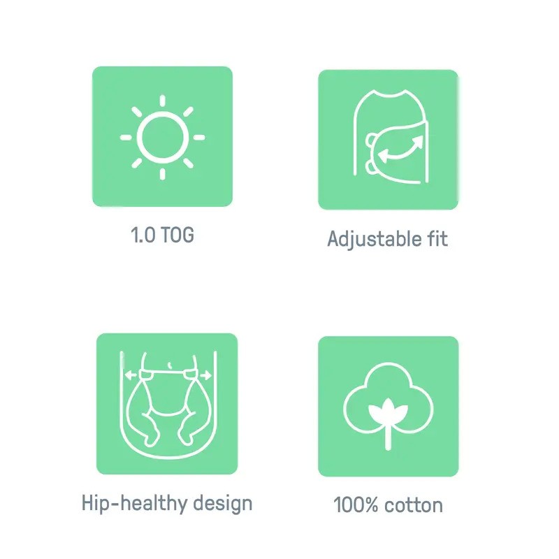 Ingenuity Swaddleme Original Swaddle 1.0Tog Space & Clouds (2pack-0-3m)