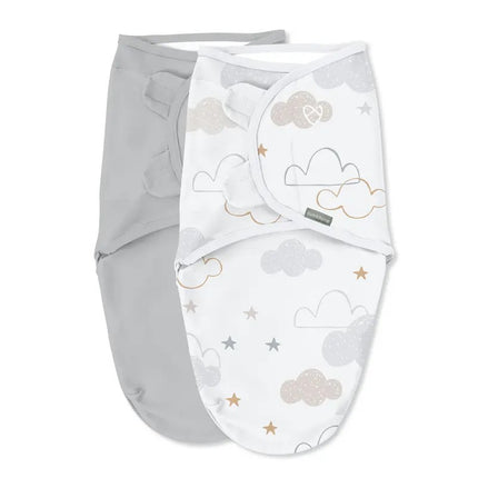 Ingenuity Swaddleme Original Swaddle 1.0Tog Space & Clouds (2pack-0-3m)