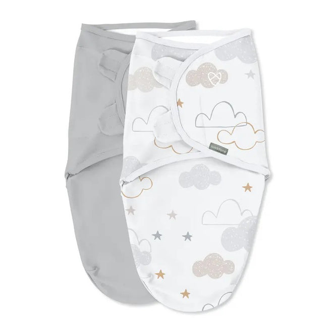 Ingenuity Swaddleme Original Swaddle 1.0Tog Space & Clouds (2pack-0-3m)