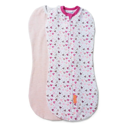 Ingenuity Swaddleme Pod 1.0Tog I Heart You (2pack -0-2m)