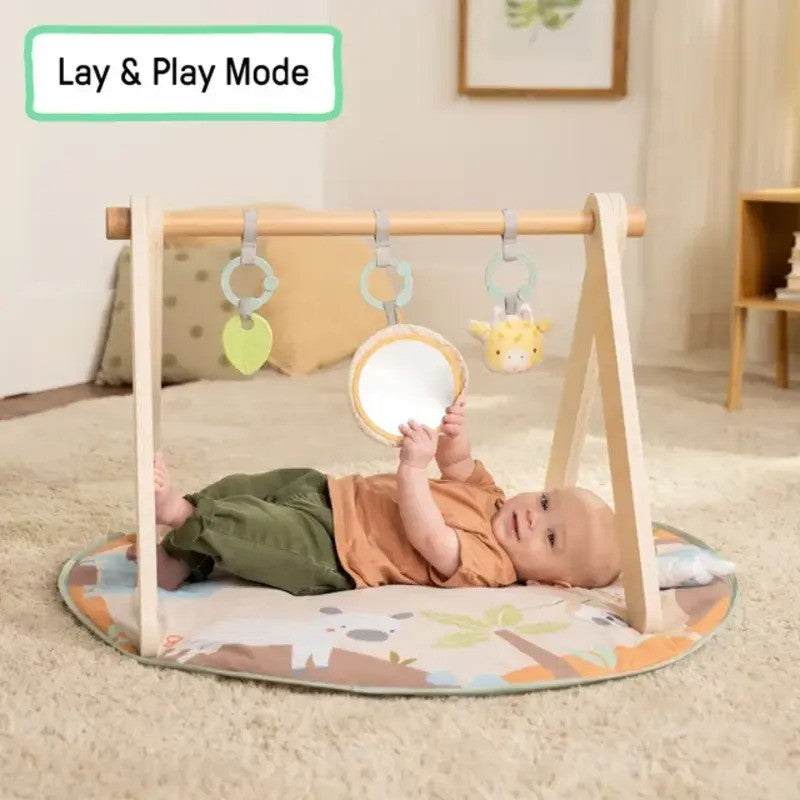 Ingenuity Wonder & Wood Wooden Toy Arch & Play Mat (0M-Plus)
