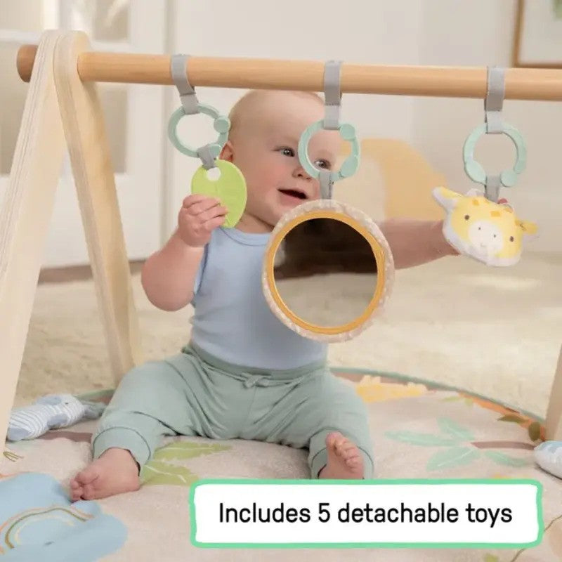 Ingenuity Wonder & Wood Wooden Toy Arch & Play Mat (0M-Plus)