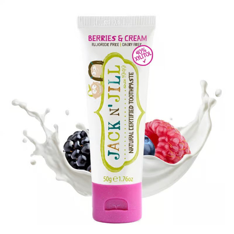 Jack N' Jill Natural Toothpaste Organic 50G-1.7oz Berries & Cream