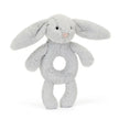 Jellycat Bashful Silver Bunny Ring Rattle