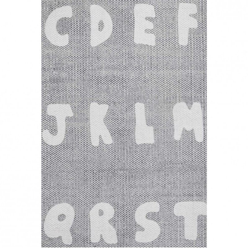 Jollein ABC Rug Soft Grey (90X130CM)