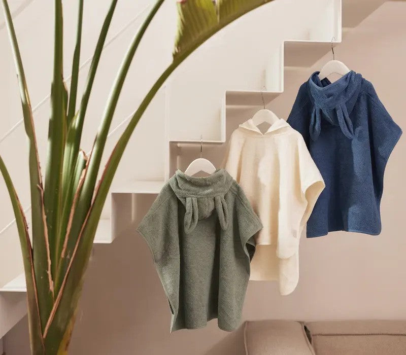 Jollein Bath Poncho Terry (One Size) Ash Green