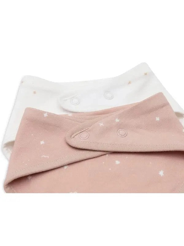 Jollein Bib Bandana (2Pack) Twinkling Wild Rose