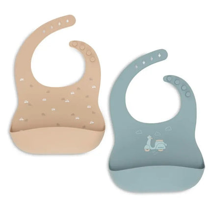 Jollein Bib Silicone (2Pack) On The Go