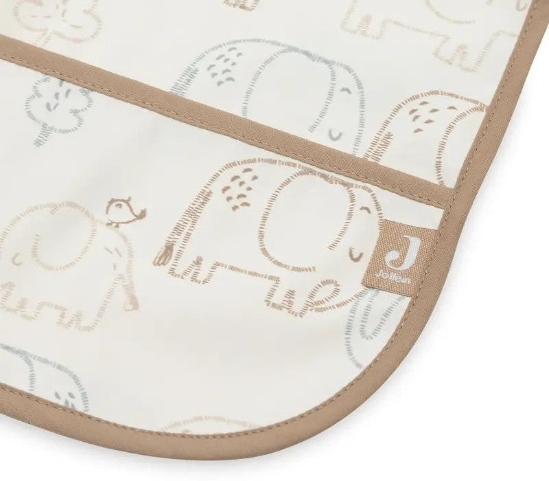 Jollein Bib Waterproof With Sleeves Elephant Tales