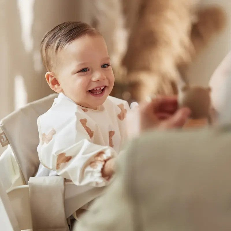 Jollein Bib Waterproof With Sleeves Teddy Bear