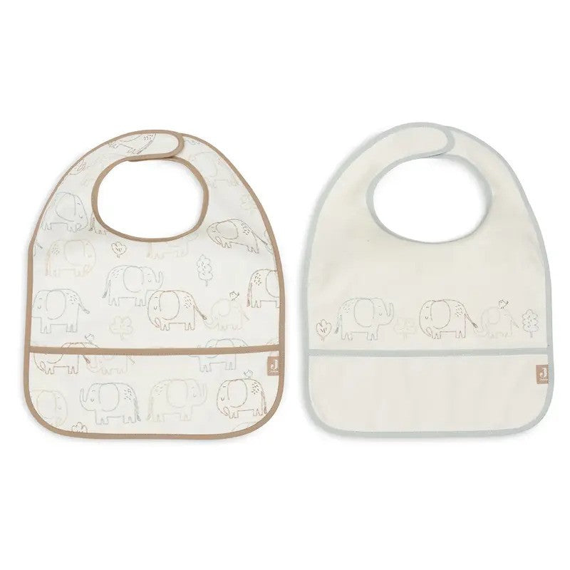Jollein Bib Waterproof (2Pack) Elephant Tales